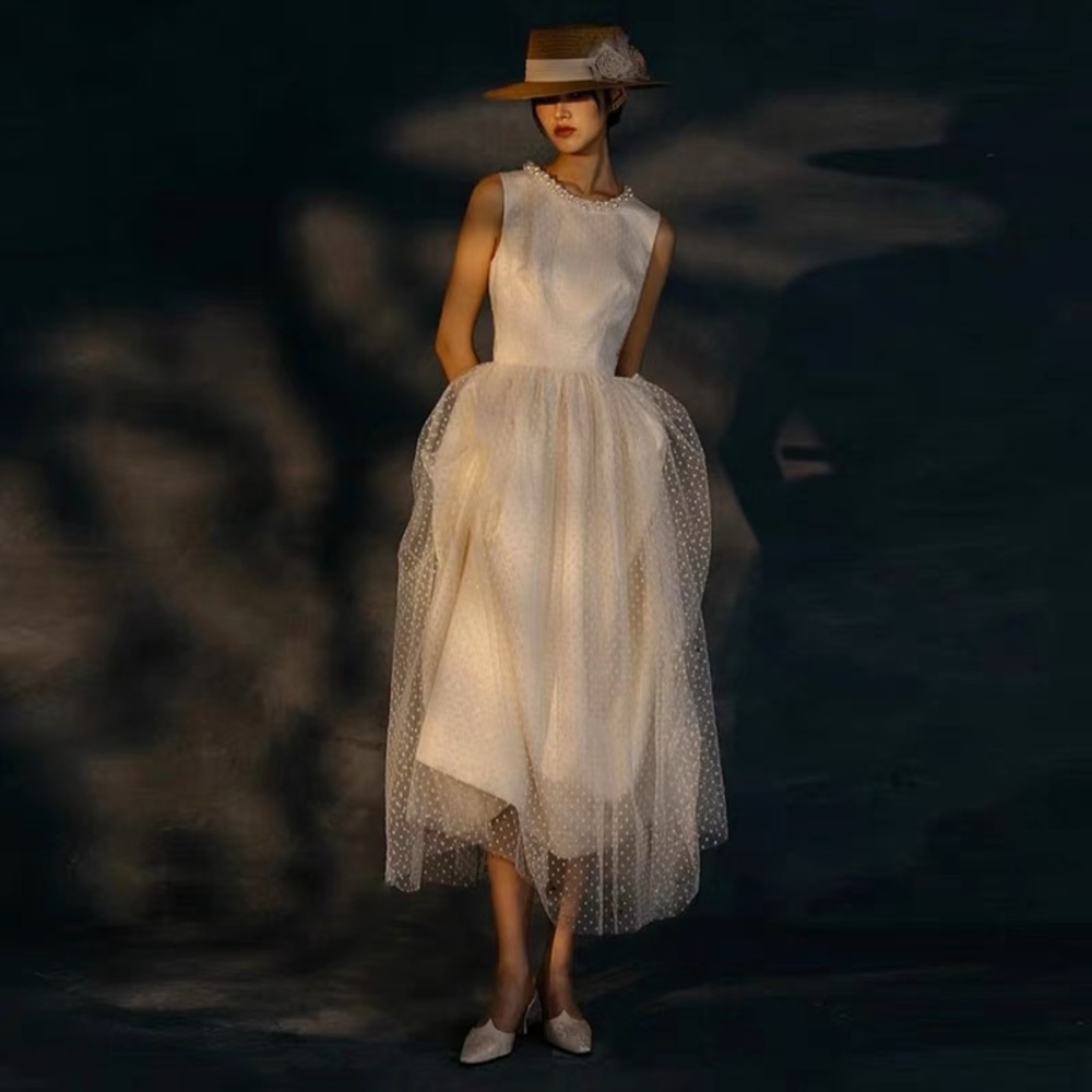 White wedding dress